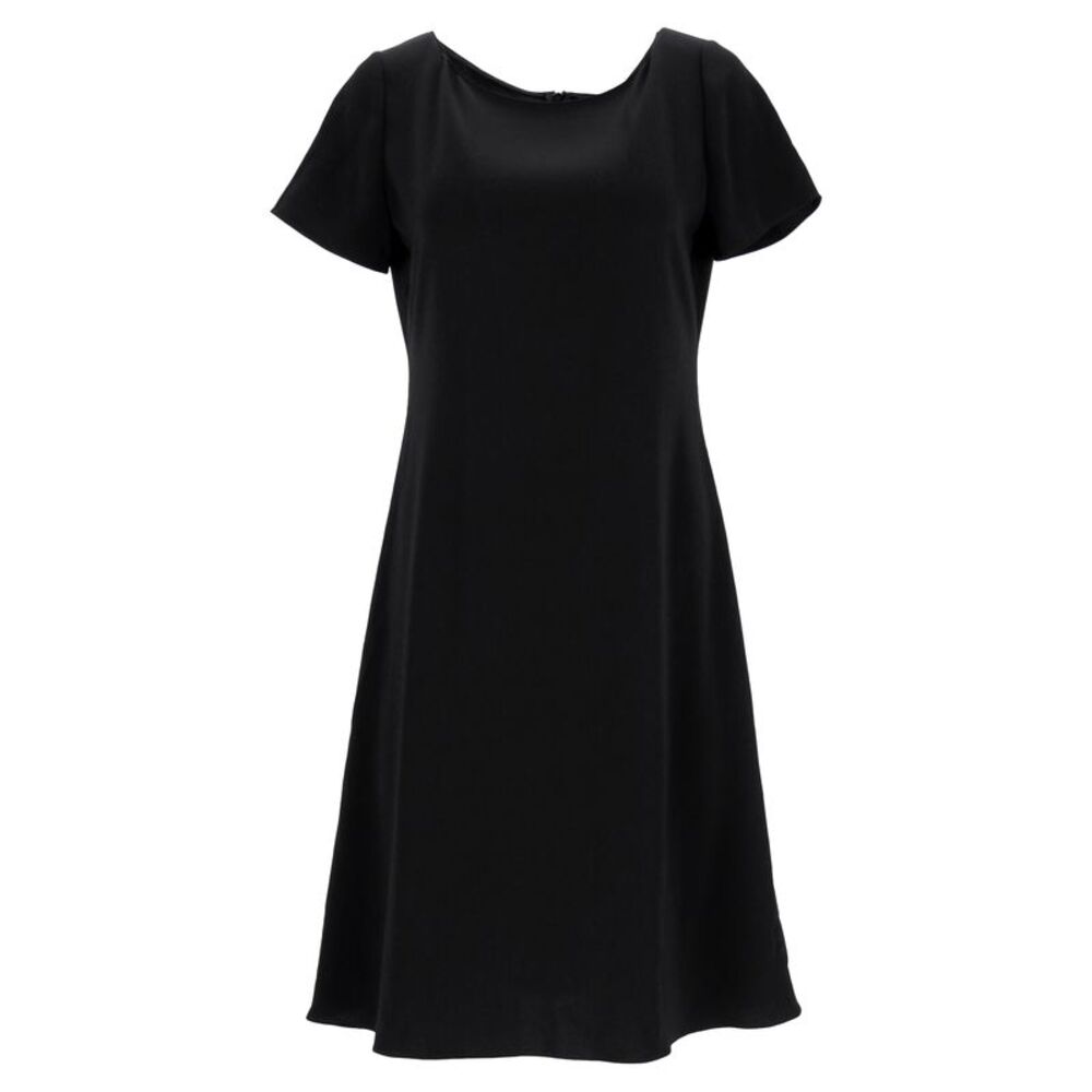 Theory Mini Short Sleeve Dress in Black Triacetate